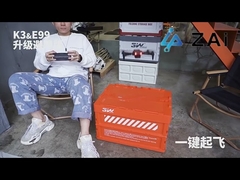 هواپيماي بدون سرنشين هوايي رنگ خاکستري روشن 2.4 گيگاهرت با دوربين و کنترل از راه دور