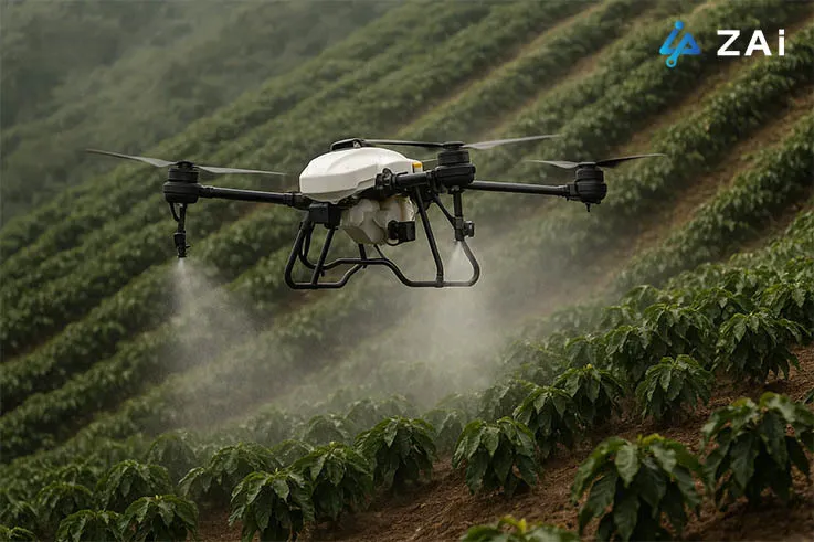 Solving the Challenge of Uneven Coverage: A ZAi-Q100 Drone Success Story in Commercial Coffee Farming
